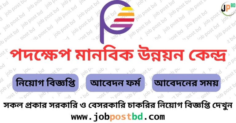 Padakhep Manabik Unnayan Kendra Job Circular 2024