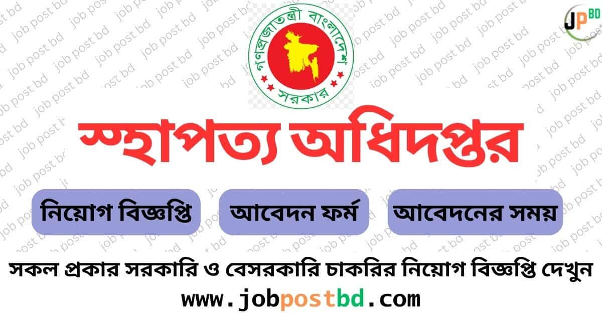 Department of Architecture Job Circular 2024 architecture.teletalk.com.bd