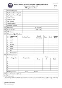 National Institute of Textile Engineering and Research NITER Job Circular 2025 4 National Institute of Textile Engineering and Research NITER Job Circular 2025