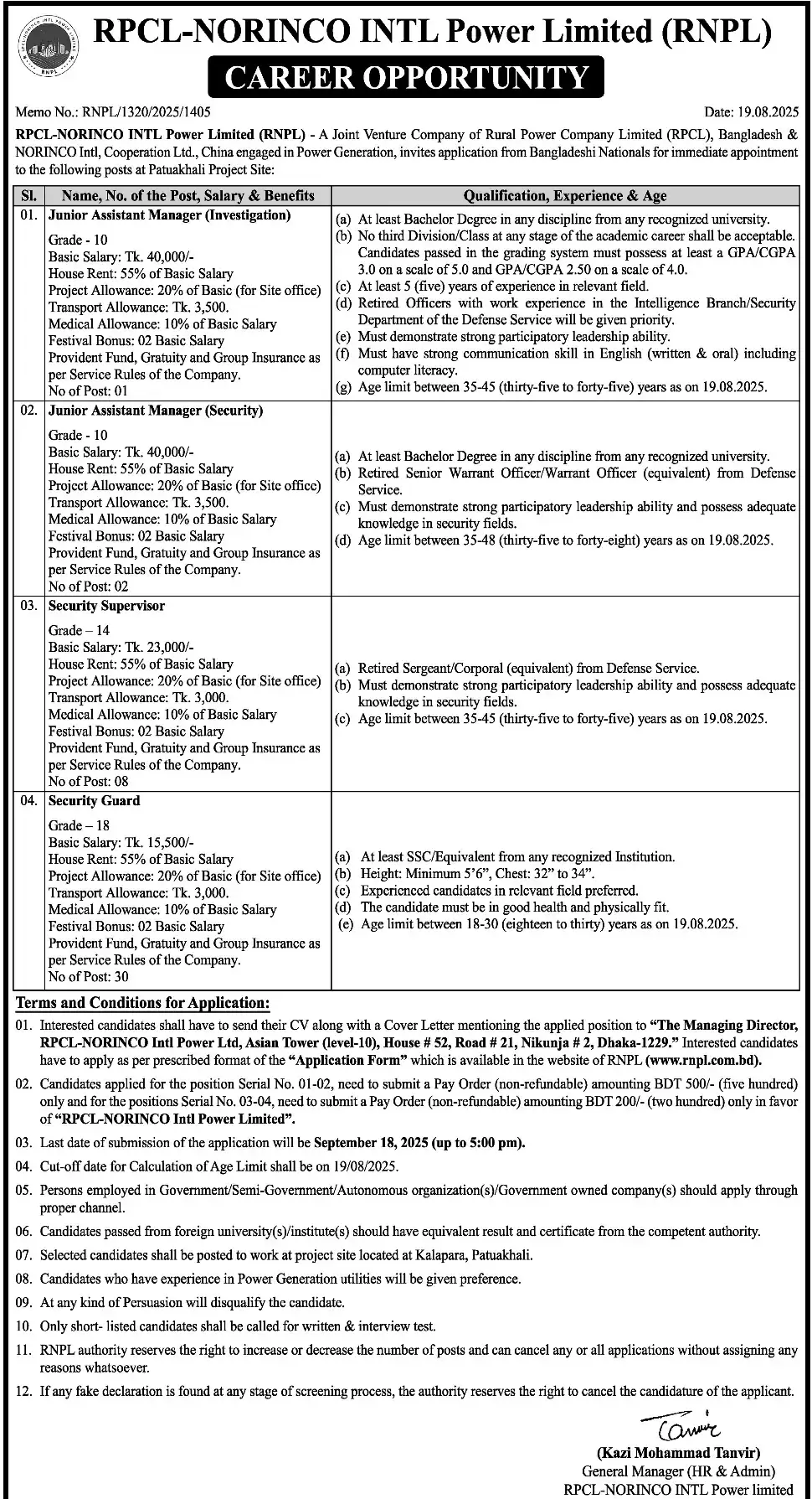 RNPL Job Circular 2025 – www.rnpl.com.bd 1 RNPL Job Circular 2025 – www.rnpl.com.bd