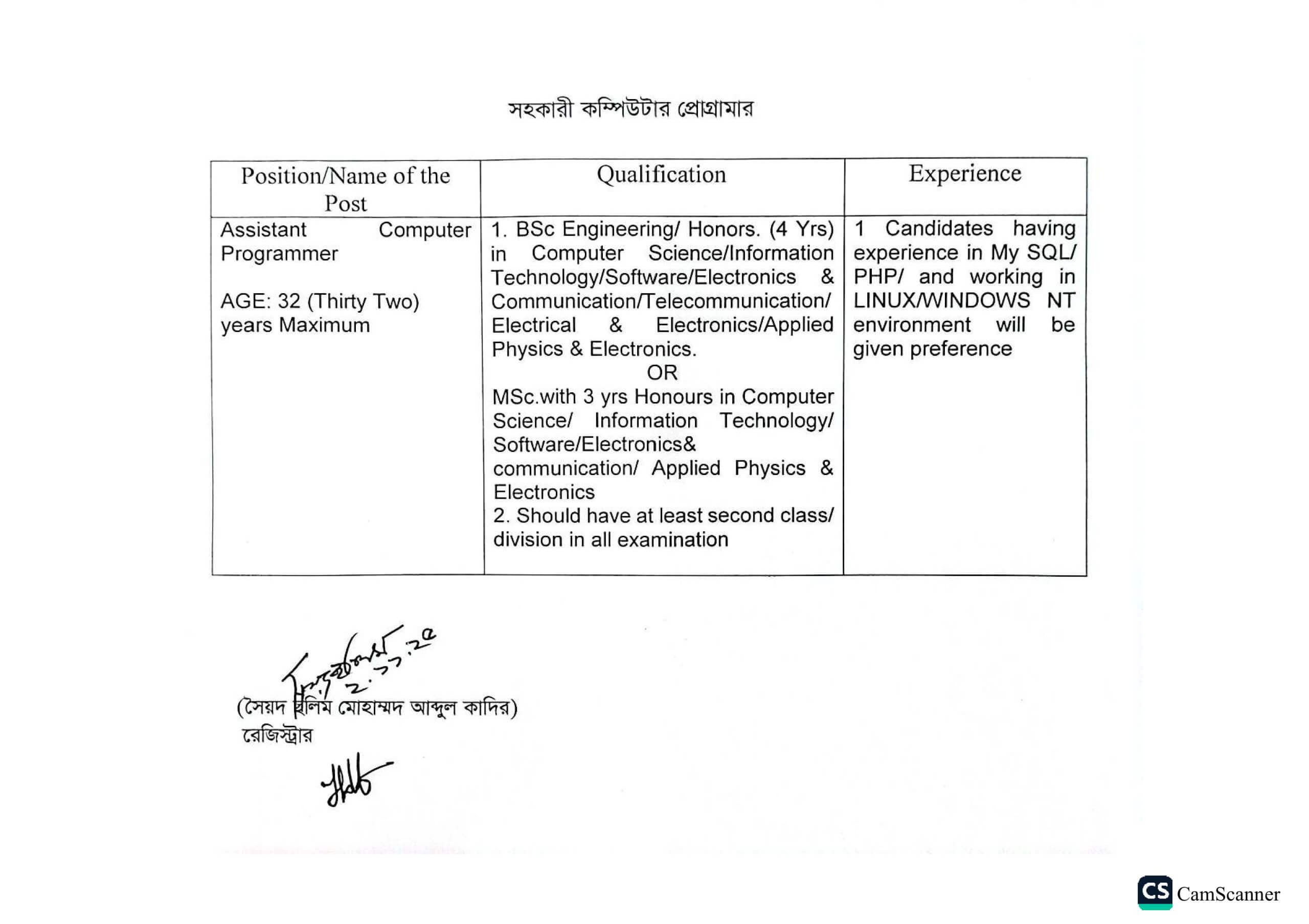 SUST Job Circular 2025 | Apply for Latest vacancy Now 6 SUST Job Circular 2025 Apply for Latest vacancy Now