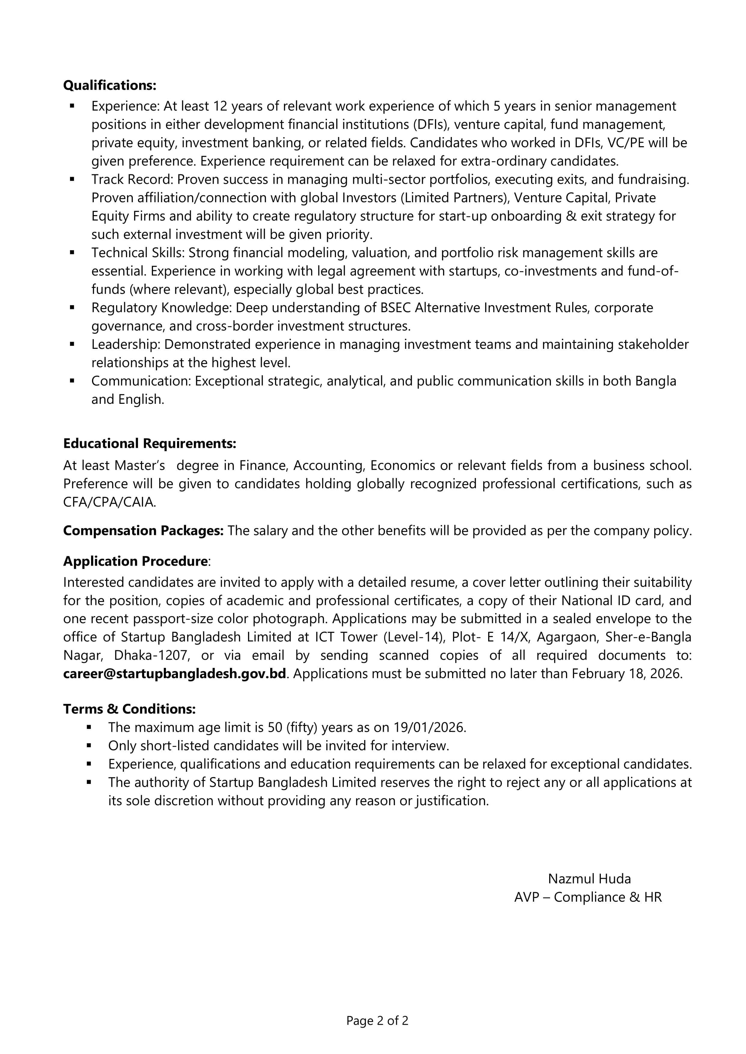 ICT DIvision STARTUP BANGLADESH Job Circular 2026 – www.startupbangladesh.gov.bd Chief-Investment-Officer-CIO-images-1